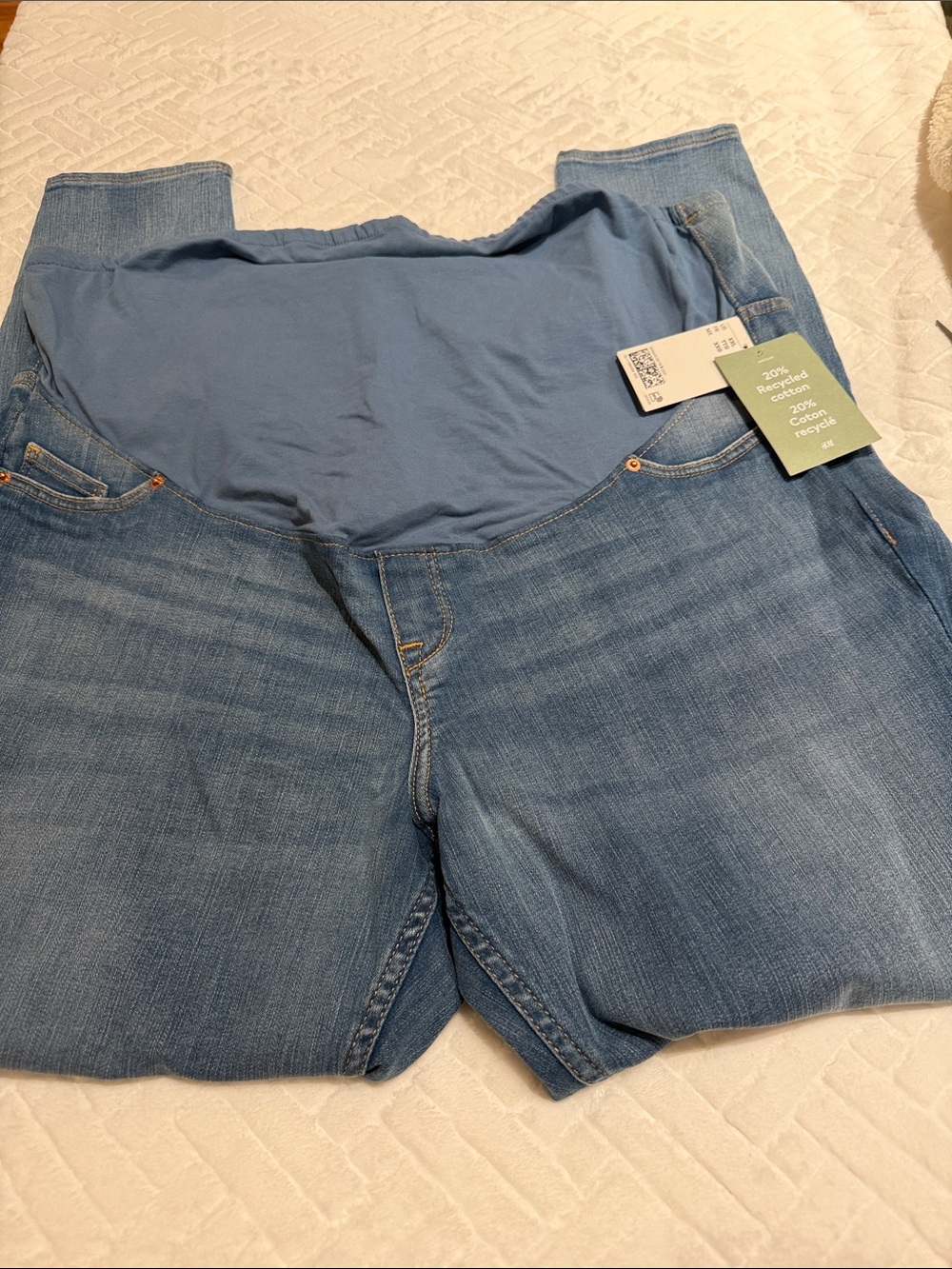 Women’s Maternity Blue Denim Jeans size XXL new with tags H&M